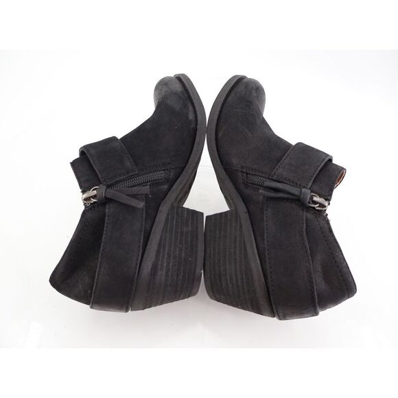 Sofft Buckle Strap Black Leather Boots Alvie Ankle Bootie Size 7 M Western - Picture 6 of 12